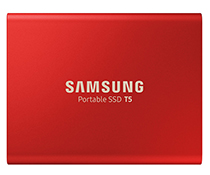 三星（SAMSUNG）T5 USB 3.1 Gen 2 移动固态硬盘 金属红